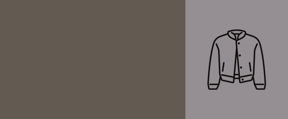 Graue Jacke auf neutralem Hintergrund