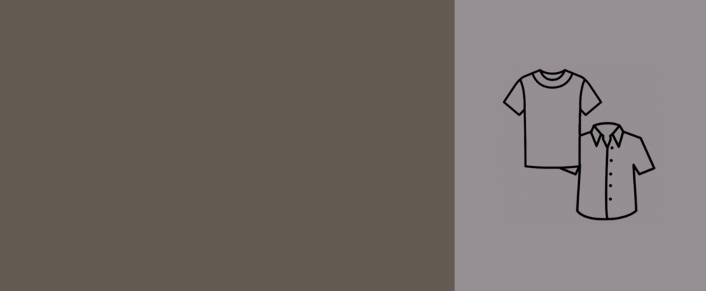 T-Shirts und Hemden auf grauem Hintergrund