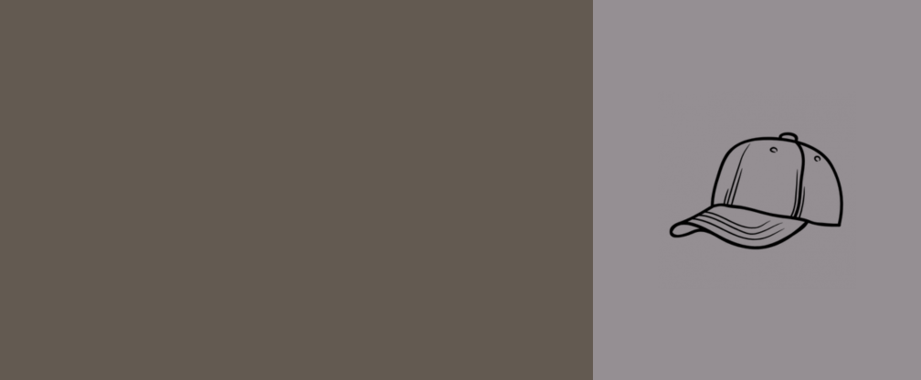 Graue Kappe auf neutralem Hintergrund