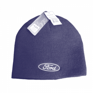 Blauer Ford-Strickmütze mit Logo