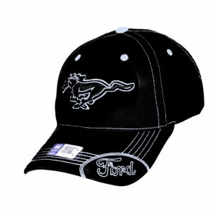 Schwarze Ford Baseballmütze mit Logo