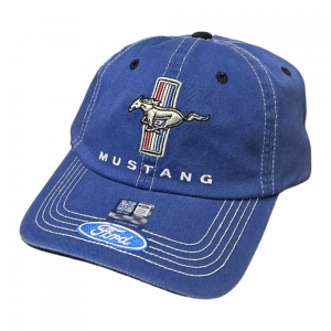Blaues Cap mit Mustang-Logo