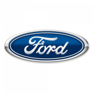 Blaues Ford-Logo mit weißem Schriftzug