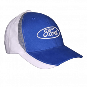 Blaue Ford-Cap mit weißen Akzenten