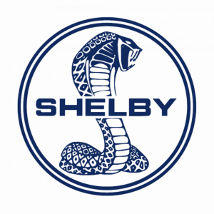 Schlangenlogo mit Shelby Schriftzug