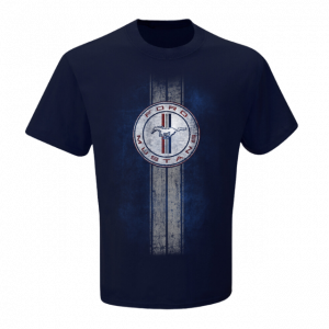 Ford-Mustang-T-Shirt - GT-Streifen-Running-Pony