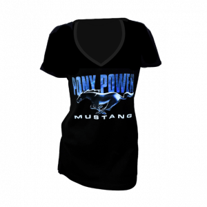 Ford-Mustang-Girl´s T-Shirt - Pony-Power - schwarz
