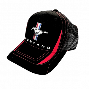 Ford-Mustang-Basecap - schwarz-rot