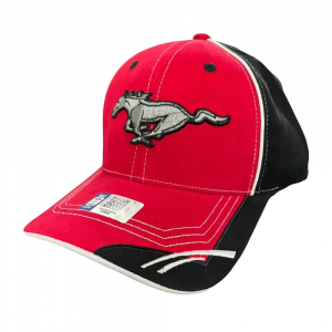 Ford-Mustang-Basecap - schwarz-rot