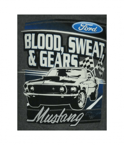 Ford-Mustang-T-Shirt-Blood-Sweat-and-Gears-grau-2-430×502