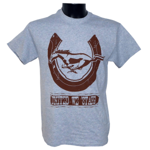 Ford-Mustang-T-Shirt - grau - Horseshoe