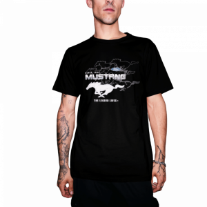 Ford-Mustang-T-Shirt Collage - schwarz